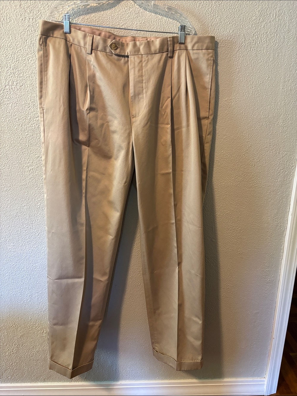Jos. A. Bank Men’s Pleated Chinos in Khaki